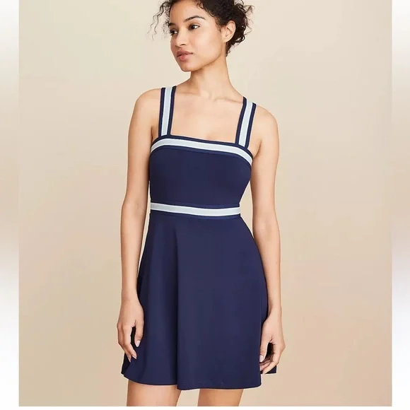 Lou & Grey | Dresses | Lou Grey Striped Strappy Navy Dress Petite Small New  With Tags | Poshmark